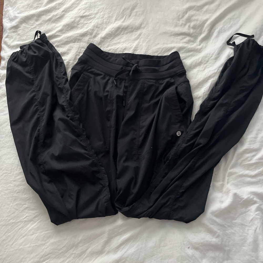 lululemon black dance studio joggers